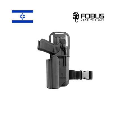 Police holster with 2 security levels Fobus Le2 