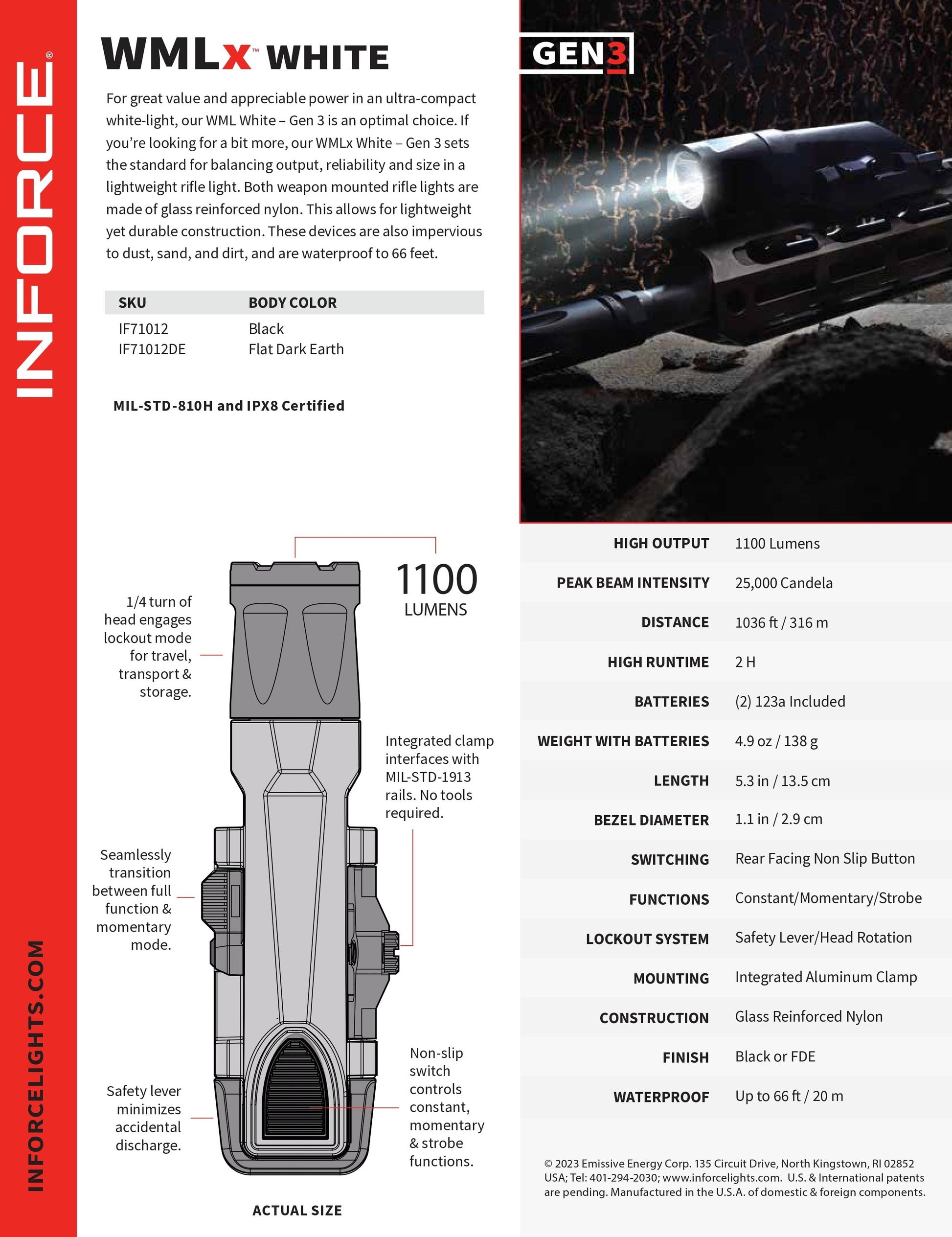 Inforce WMLx Gen 3ElectronicsInforce LightsSF Gear