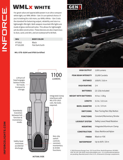 Inforce WMLx Gen 3ElectronicsInforce LightsSF Gear